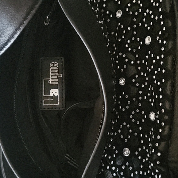 Rhinstone LaTique Cross Body Bag - Picture 4 of 6